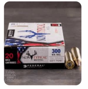 Federal, Non-Typical, .300 Winchester Magnum, SP, 150 Grain, 20 Rounds 300WDT150