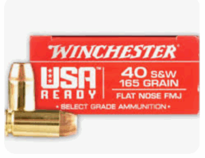 Winchester Repeating Arms 40 SW 165GR FLAT NOSE RED40