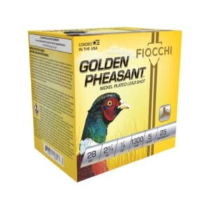 Fiocchi Golden Pheasant 28 Gauge 2.75" #5 - 7/8oz 25/bx 28GP5