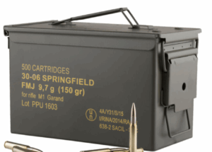 PPU 30-06 150GR FMJ GARAND/500 CAN