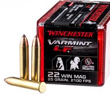 Winchester Varmint LF .22 Winchester Magnum Rimfire 25 grain NTX Polymer Tip Rimfire Ammunition 50/bx - X22MHLF