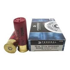 Federal Power-Shok Buckshot 12 GA 2.75-inch #000 Buckshot 8 Pellets 5Rds (F127000)