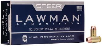 Speer 40SW 165gr TMJ Lawman (53955