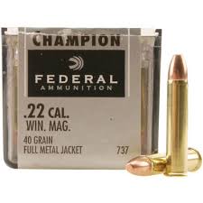 Federal 22 Mag 40gr 50rnd FMJ HV