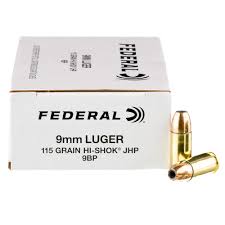 Federal 9mm 115gr HP 9BP