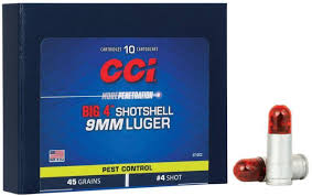 CCI 9mm shotshell 4 shot 3712CC