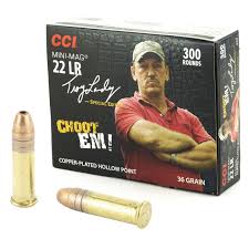CCI Swamp People Mini-Mag 22 Long Rifle Ammo 36 Grain Plated Lead Hollow Point 300/bx - 962 (choot-em)