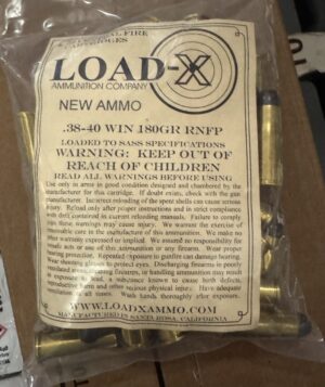 Load-x 38-40 180gr Round Nose Flat Point