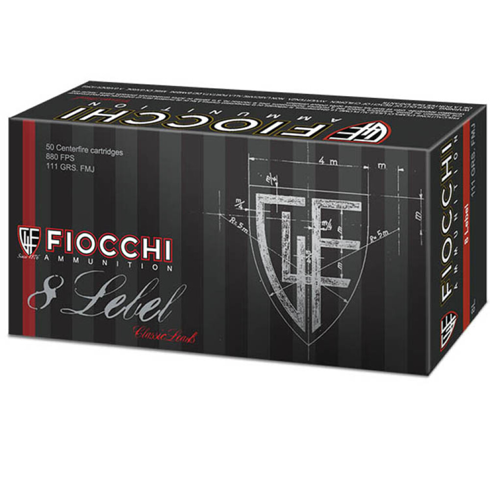 Fiocchi 8mm Lebel Revolver Ammo 111 Grain Full Metal Jacket 50/bx - 8L