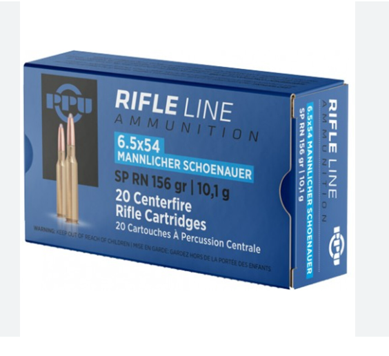 Prvi Partizan 6.5x54mm Mannlicher-Schoenauer Ammo 156 Grain Soft Point – PP6MS