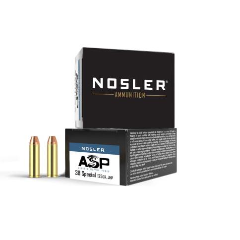 Nosler Assured Stopping Power .38 Special 125gr JHP box, 20-count