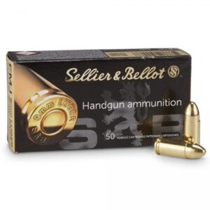 Sellier & Bellot 9mm Luger 124 gr FMJ 1000-round case