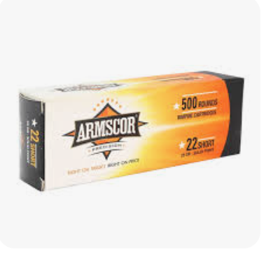 Armscor 22 SHORT 29GR SOLID POINT 500/BRICK