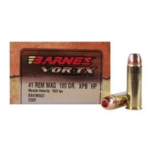Barnes Vor-Tx Handgun Hunting 41 Remington Magnum 180 Gr 20/bx - 22037