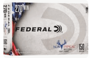 Federal Non-Typical Whitetail .270 Winchester 150 Gr. Soft Point- Box of 20 - 270DT150