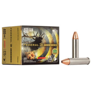 Federal Premium Vital-Shok 460 S&W Magnum Ammo 275 Grain Barnes XTB Hollow Point Lead Free 20/bx - P460XB1