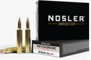 Nosler Match Grade 28 Nosler 168gr HPBT Ammo 20 Rounds - 51287