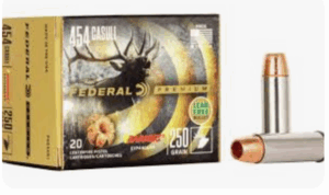 Federal Premium 454 Casull Ammo 250 Grain Barnes Expander 20/bx - P454XB1