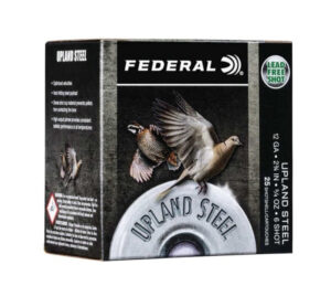 Federal Upland Steel 12ga 2-3/4" 1-1/8 oz 1400 fps #6 25/ct USH12 6