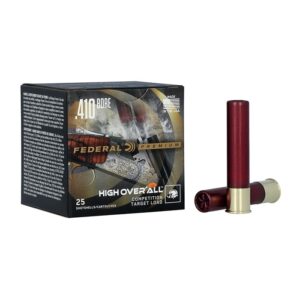 Federal Premium High Overall .410 GA #9-Shot 25-Rounds 2.5" 1/2oz HOA410H9