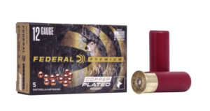 Federal Premium Vital-Shok Ammo 12 Gauge 2-3/4" Buffered 00 Copper Plated Buckshot 12 Pellets 5/bx - P15600