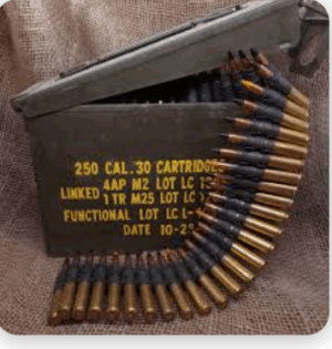Surplus 30-06 Tracer; 1 round 145GR M25