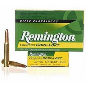 Remington Express .30-06 Springfield Ammunition 20 Rounds Core-Lokt SP 220 Grain 20/bx - R30067