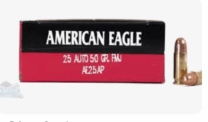Federal American Eagle .25 ACP Ammunition FMJ 50 Grains 50/bx - AE25AP