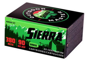 SIERRA OUTDOOR MASTER 380ACP 90GR JHP BOX20 - A810027