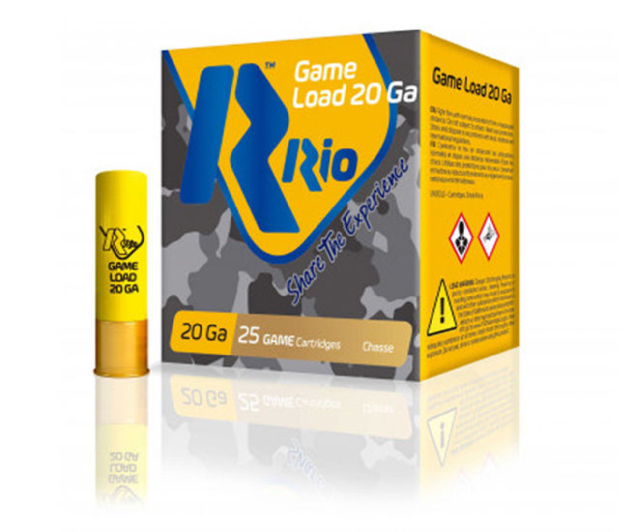 Rio Game Load 20 Gauge Ammo 2-3/4" 1oz #8 Shot 25/Bx - RC208