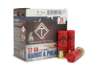ATI GAME LOAD (Rabbit + Pheasant) 12GA 2-3/4" #6 1oz 2.75 DRAM - ATIACL12G6