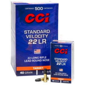 CCI Standard Velocity 22LR 40gr Lead Round Nose  - 1070fps (Brick 500 Count / 10Boxes)