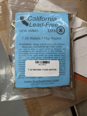 Load-x 7-30 WATERS 115GR RAPTOR