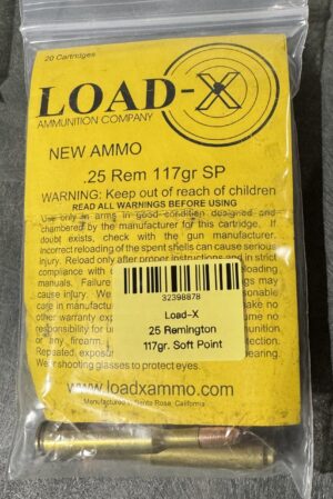 Load-x 25 Remington 117gr Soft Point