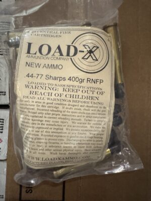 Load-x 44-77 Sharps 400gr Round Nose Flat Point