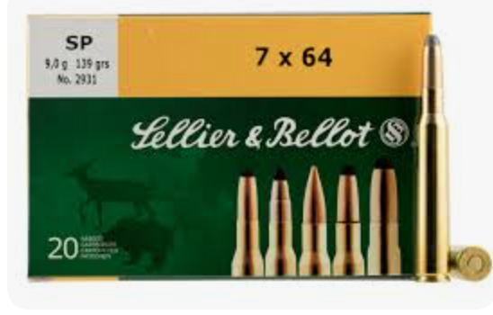 Sellier & Bellot 7x64 Brenneke 139 Grain SP - 20 Rounds #2931