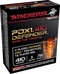 Winchester PDX1 Defender Ammunition 410 Bore 3" 4 Disks over 1/3 oz (16count) BB Shot S413PDX1