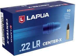 Lapua Center-X 22 LR 40 Grain Lead Round Nose 50 Round Box