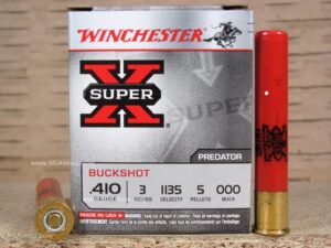 Winchester 410 Bore, 000 Buck Shot 5-Pellets 3in 5/bx XB413