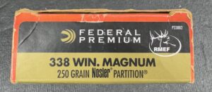 Federal 338 Win Mag 250gr Nosler