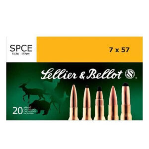 Sellier & Bellot 7x57mm Mauser 173gr Soft Point Cutting Edge Ammo 20 Rounds - 33091