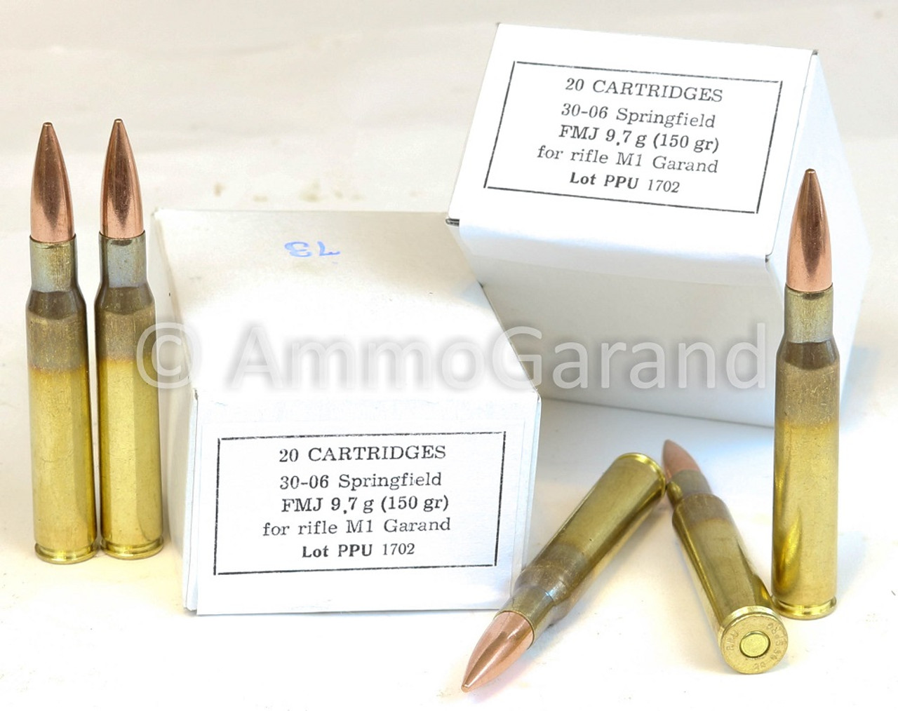 PPU .30-06 Springfield 150gr FMJ Brass – 500rd