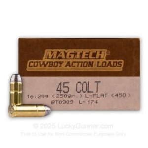 Magtech Cowboy Action Loads 45 Colt 250gr L-flat