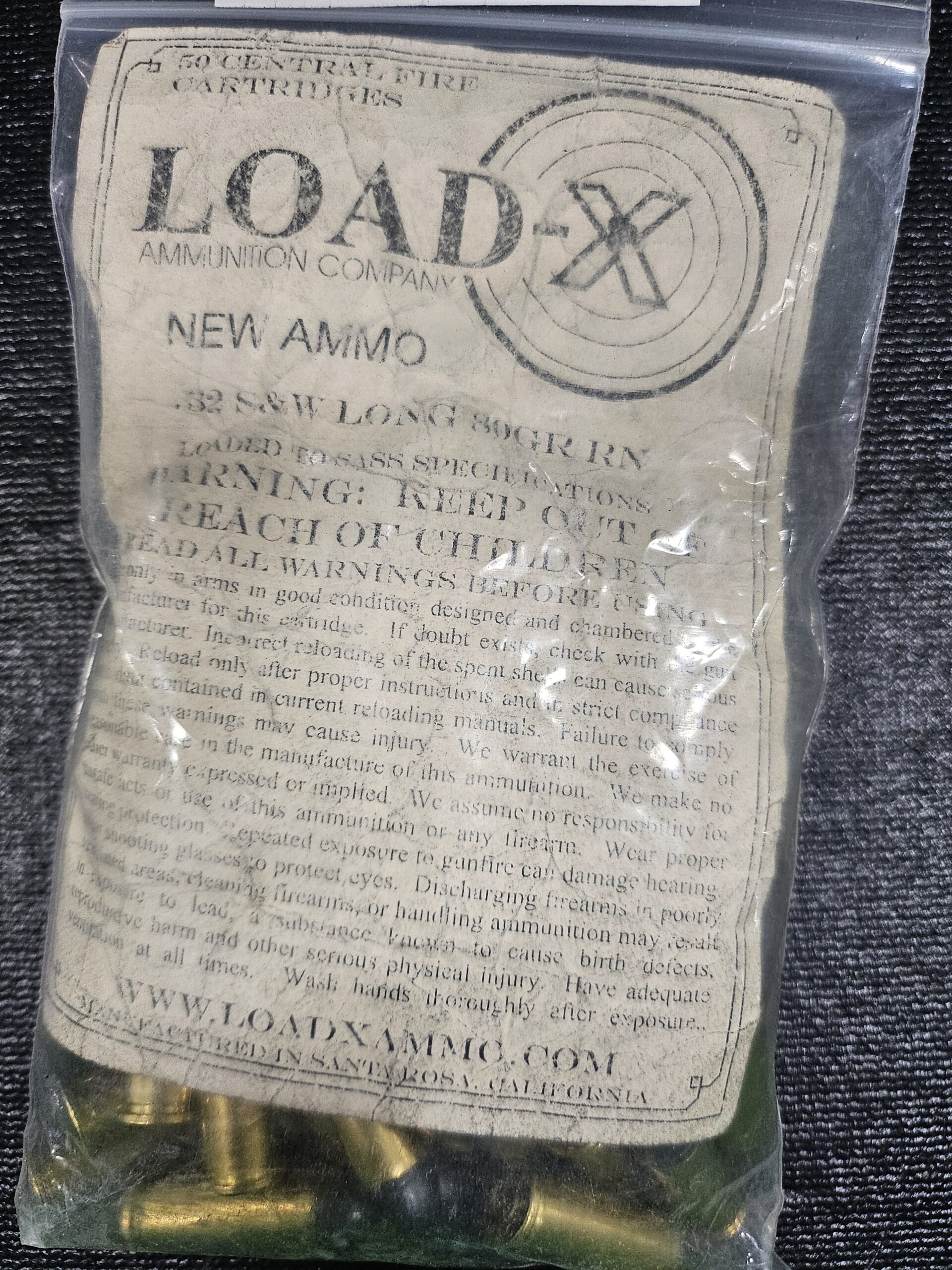 Load-x 32 S&W Long 80gr RN