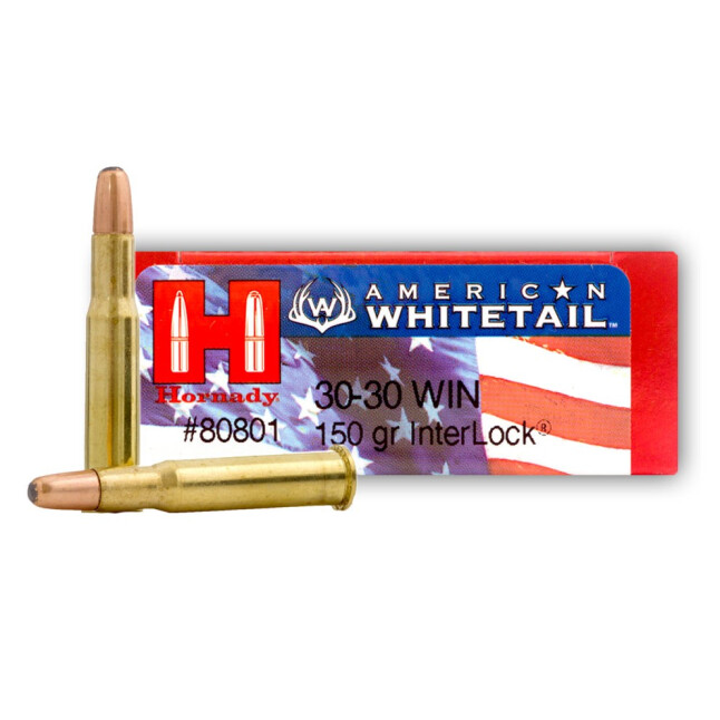 Hornady 30-30 Win 150gr Interlock American Whitetail Ammunition 20rds - 80801