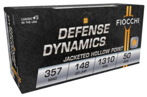 Fiocchi 357 Magnum 148gr JHP 50rd box - Defense Dynamics ammunition
