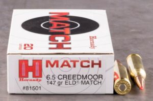 Hornady Match 6.5 Creedmoor Ammo 147 Grain Hornady ELD Match Polymer Tip Box of 20 - 81501