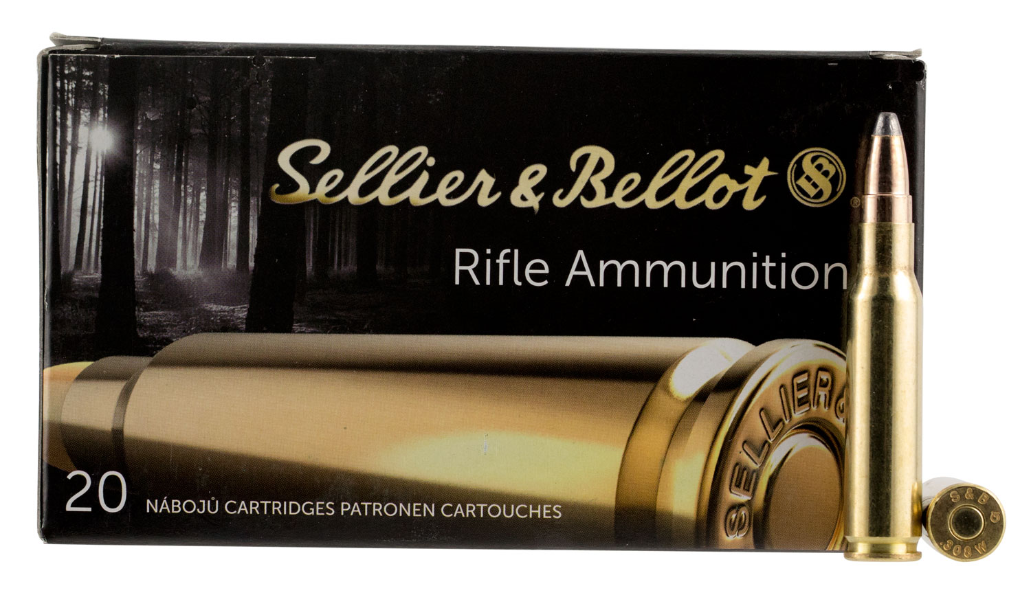 Sellier & Bellot 308 Winchester 180 gr SPCE soft point 20rd box