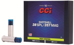 CCI Shotshell Pistol Ammo 38Spl/357Mag 100 gr Shot Shell #9 10rd/bx