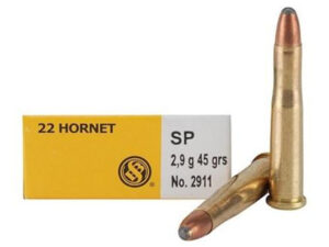 Sellier & Bellot 22 Hornet 45gr Soft Point 20/bx -  2911